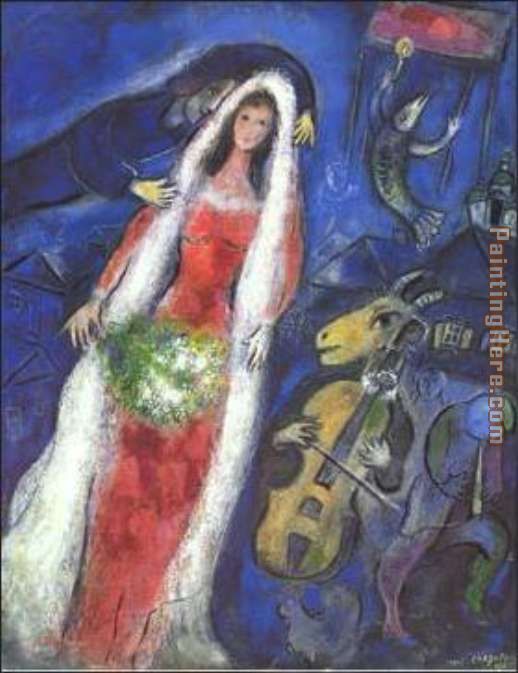 Marc Chagall La Mariee
